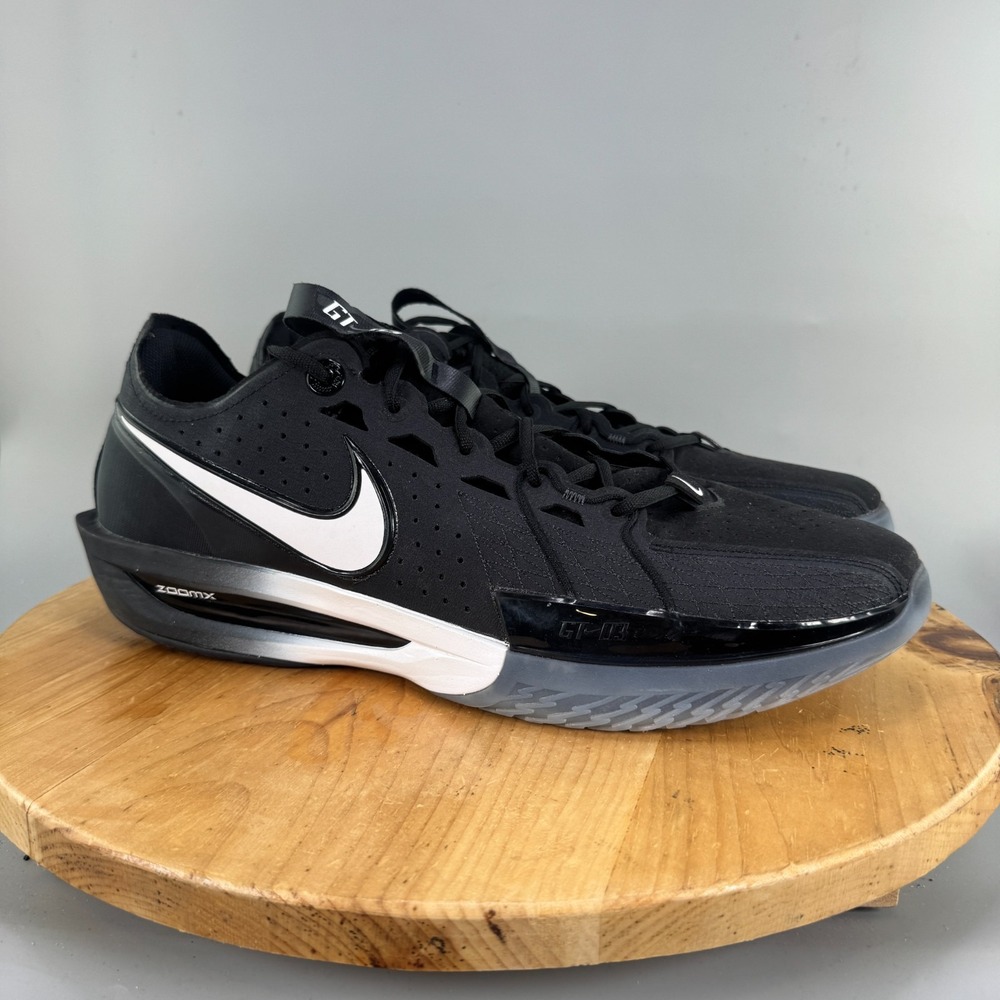 Nike Air Zoom GT Cut 3 Mens Size 19 Smoke Black White Basketball Shoes EUC